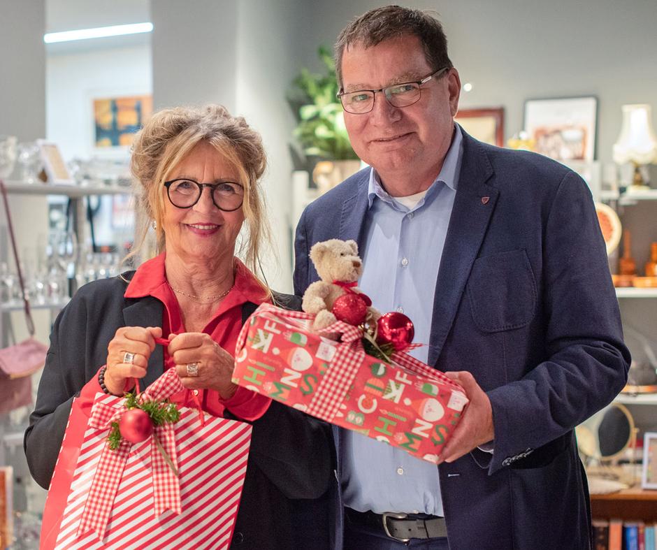 Karin Helmer, Geschäftsführerin der stadt.mission.mensch gGmbH und Gerwin Stöcken, Stadtrat für Soziales